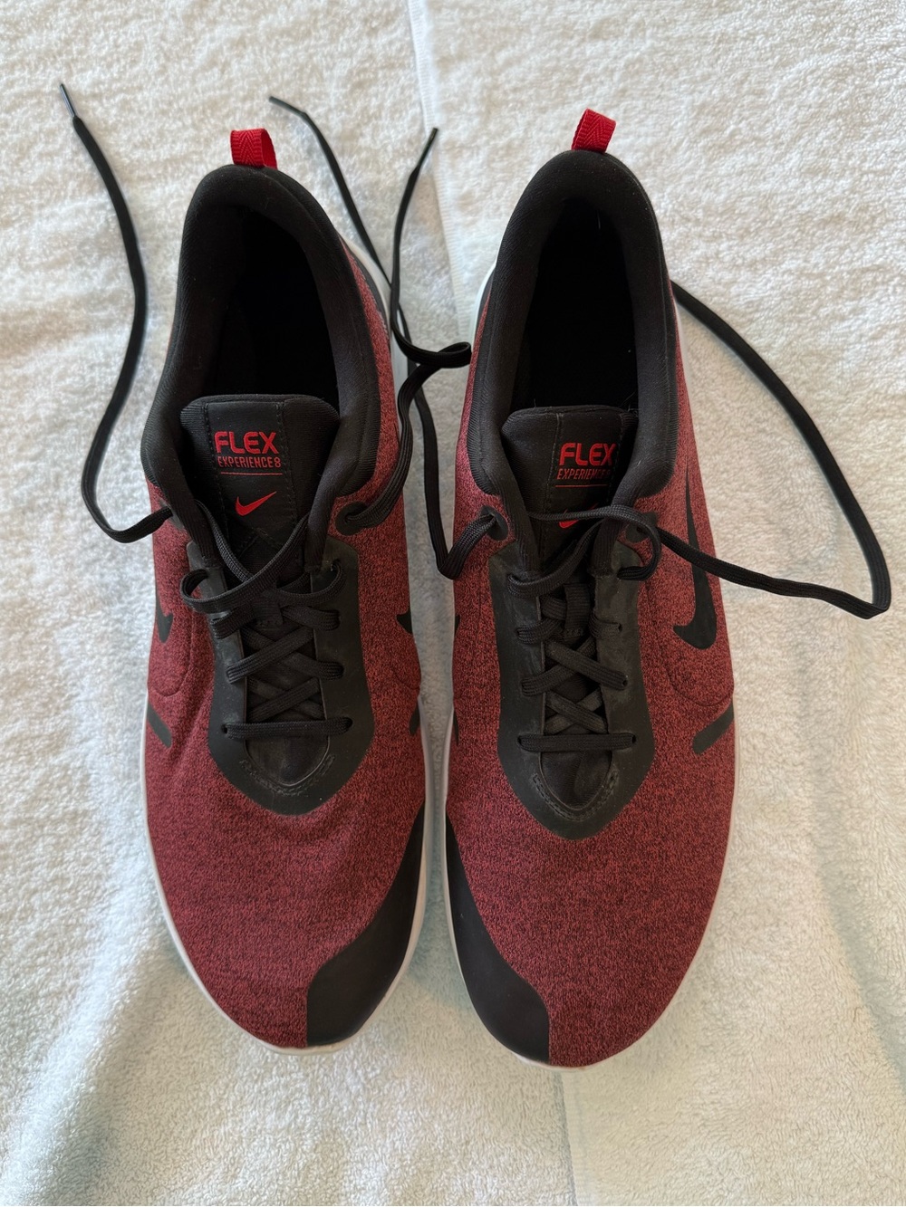 Nike Flex Experience 8 Men’s Running Shoes - Red/Black.  Size 13